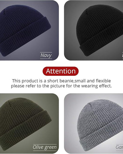SATINIOR Trawler Beanie Watch Hat Roll-up Edge Skullcap Fisherman Beanie for Women Men