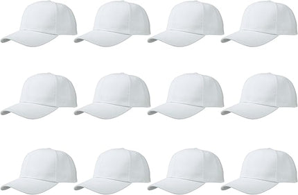 Gelante Plain Blank Baseball Caps Adjustable Back Strap Wholesale LOT 12 PC'S