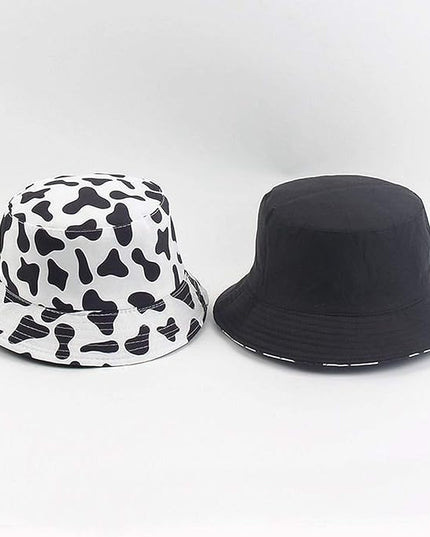 Mashiaoyi Unisex Print Double-Side-Wear Reversible Bucket Hat