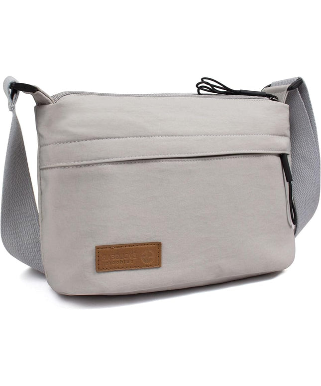 Crossbody Sling Bag Canvas Purse Small Shoulder Handbag 5 Pocket Casual Travel Messenger Hobo Bag Phone Satchel Backpack