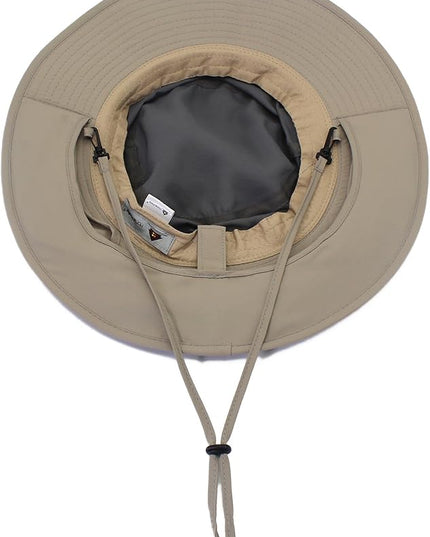 Home Prefer UPF50 Mens Sun Hat with Neck Flap Quick Dry UV Protection Cap Womens Wide Brim Fishing Hat Neck Flap Beach Garden