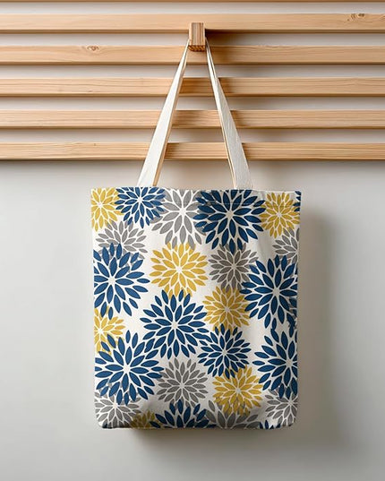 Horaldaily Canvas Tote Bag,Reusable Shoulder Tote Bag for Women Lady Casual Vacation, Shopping, Work, Gym