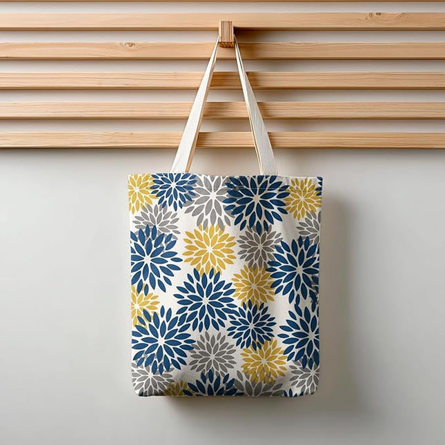 Horaldaily Canvas Tote Bag,Reusable Shoulder Tote Bag for Women Lady Casual Vacation, Shopping, Work, Gym
