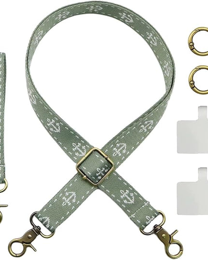 Adjustable 1" Width Phone Crossbody Lanyard and Wristlet Strap - Gift For The Lover In Your Life