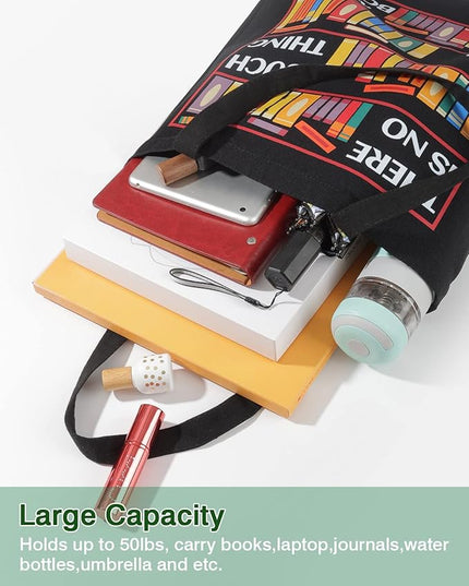 AUSVKAI Canvas Tote Bag Aesthetic for Women, Cute Reusable Cloth Cotton Bags for Shopping Beach Grocery