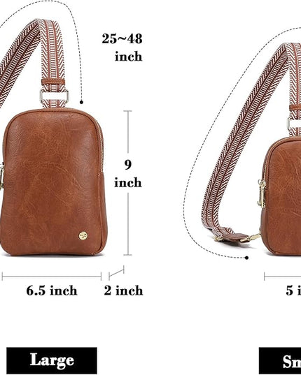 INICAT Small Anti Theft Crossbody Bags Women Valentine's Day Gifts, Vegan Leather Sling Cross Body Purse Travel Essentials