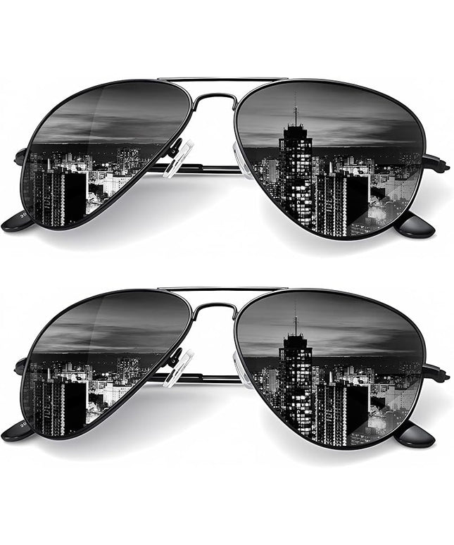 KALIYADI Classic Aviator Sunglasses for Men Women Driving Sun glasses Polarized Lens UV Blocking