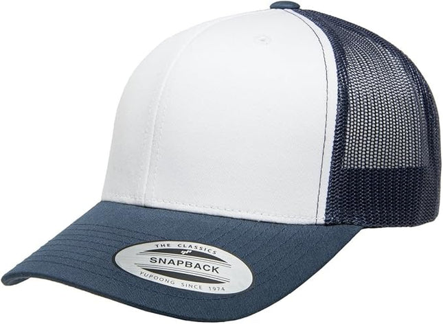 Yupoong Classic Premium Mesh 6 Panel Retro Trucker Cap | Mid Profile Snapback | OSFA | Bulk Pack Available