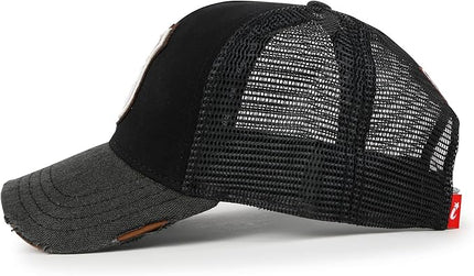 ililily Premium Road Trip Vintage Distressed Snapback Trucker Hat Baseball Cap