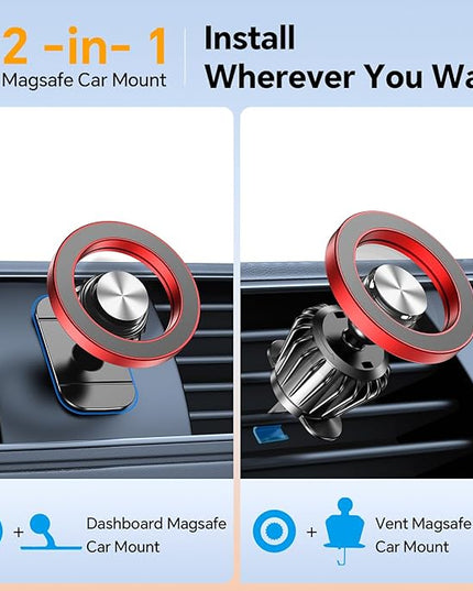 Kaistyle for Magsafe Car Mount【20 Strong Magnets】Magnetic Phone Holder for Car Phone Holder Mount Dash Mounted Holders Cell Phone Holders for Your Car Accessories for Women Men for iPhone 17 16 15 14