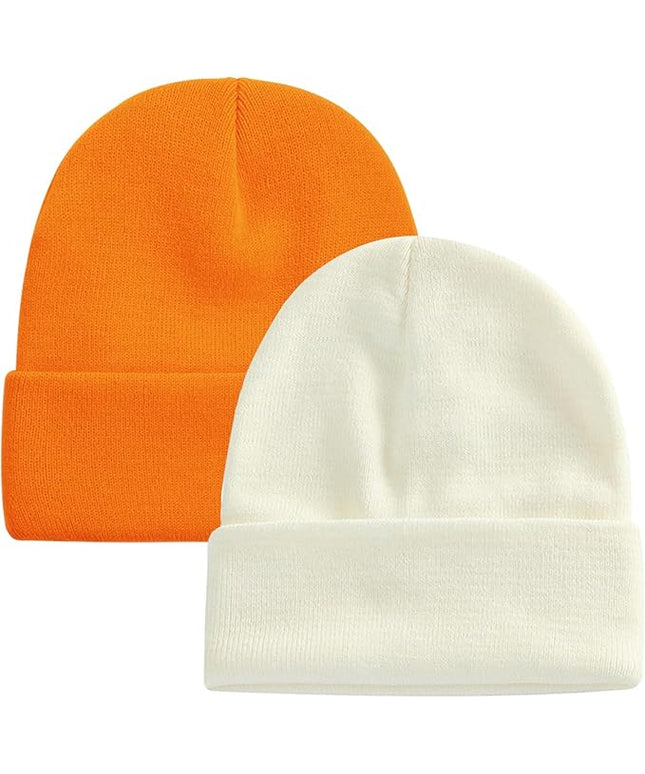 ZOORON 1&2 Pack Beanie for Men Women Slouchy Beanie Hats Winter Knit Caps Soft Ski Hat Unisex