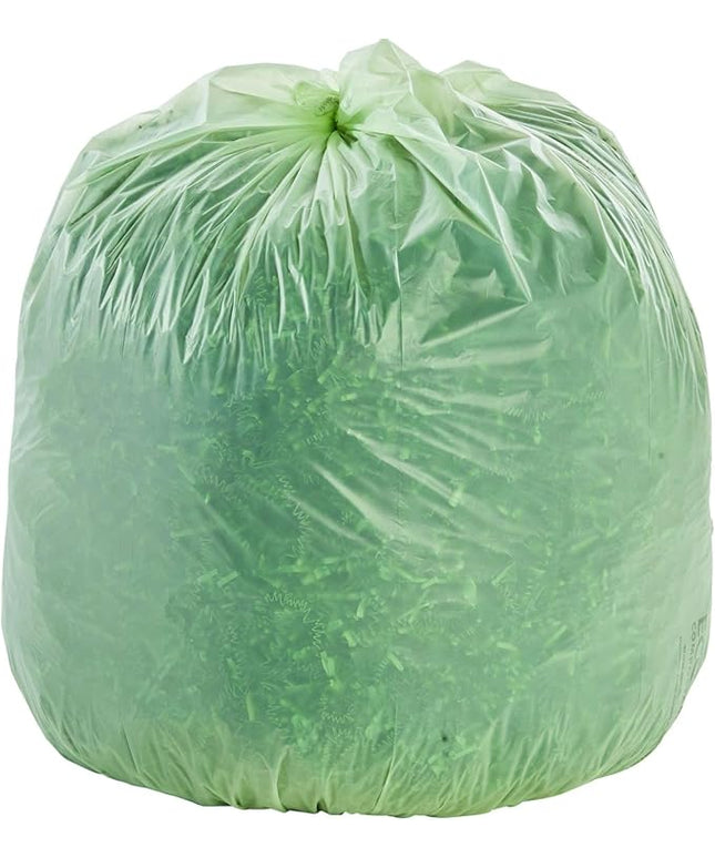 Stout by Envision Ecosafe-6400 Bags, 13 Gal, 0.85 Mil, 24" X 30", Green, 45/box