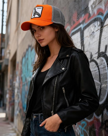 Classic Unisex Various Animal Series Embroidery Farm Adjustable Mesh Snapback Trucker Hat