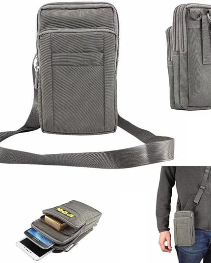 Universal Crossbody Cellphone Purse Waist Pack Bag for Outdoor Sports Moblie Phone Carrying Cases Shoulder Belt Bag Pouch for iPhone X 8/8 Plus Samsung Galaxy Phones Under 7.0'' from WaitingU