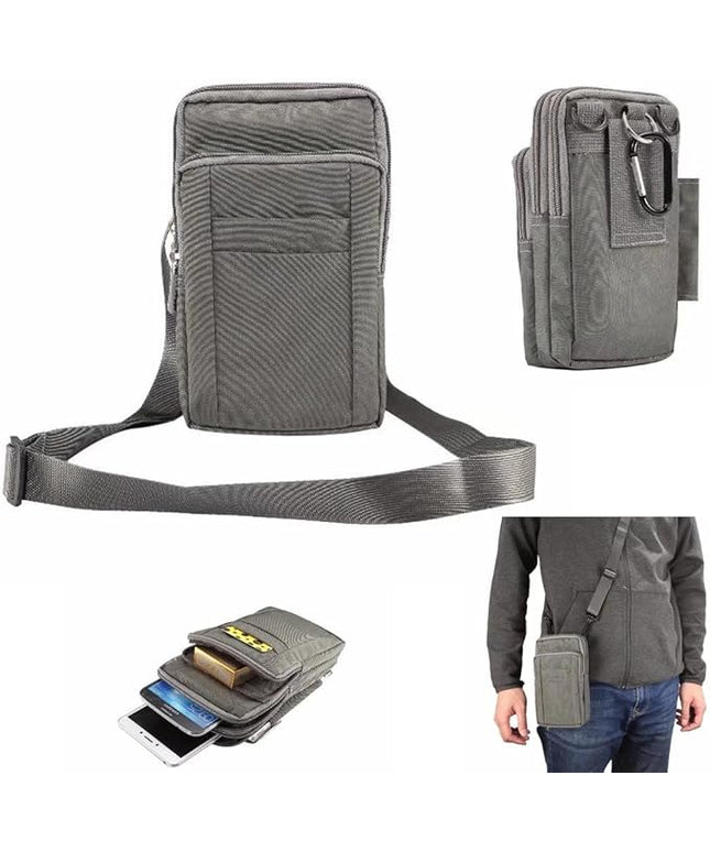Universal Crossbody Cellphone Purse Waist Pack Bag for Outdoor Sports Moblie Phone Carrying Cases Shoulder Belt Bag Pouch for iPhone X 8/8 Plus Samsung Galaxy Phones Under 7.0'' from WaitingU