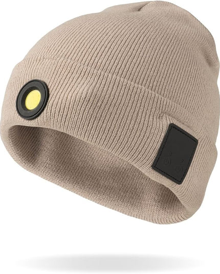 Night Scope Night Watch Rechargeable LED Beanie with Additional Rear Safety Light