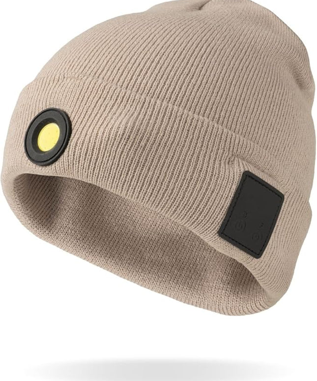Night Scope Night Watch Rechargeable LED Beanie with Additional Rear Safety Light