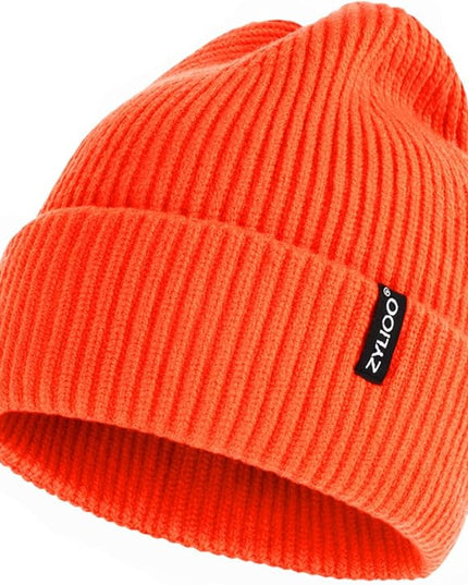 Zylioo Oversize Beanie Hats, XXL Big Size Ribbed Knit Cuffed Winter Hat for Cold Weather, Warm Skull Watch Cap
