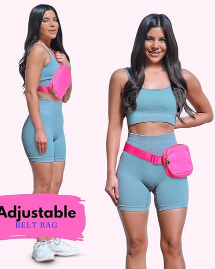 Hot Pink Belt Bag for Women & Girls – Stylish Fanny Pack, Crossbody Waist Bag, Fashionable Everywhere Belt Bag, Trendy Cross Body Fanny Pack for Travel & Daily Use