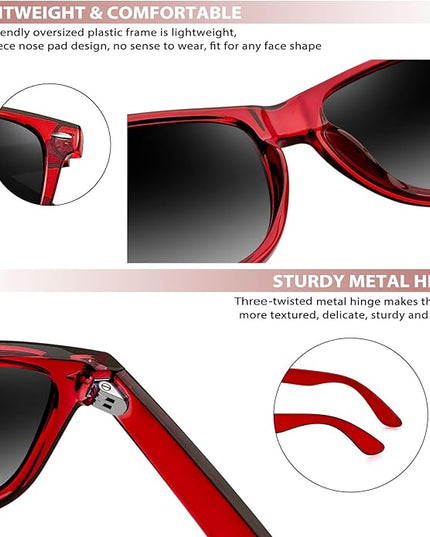 Joopin Square Sunglasses Polarized UV Protection Trendy Designer Sun Glasses Men Women