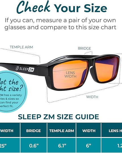 100% Blue Light Blocking Glasses - Women + Men - Better Sleep - Anti Eye Strain Protection - Computer Screens Gaming