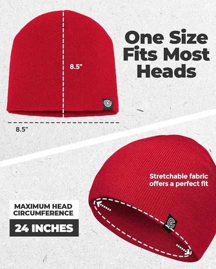 Original Beanie Cap - Soft Knit Beanie Hat - Warm and Durable