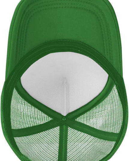 St Patricks Day Lucky Shamrock Hat, Green Clover Baseball Cap for Men Women,Fashion Adjustable Mesh Trucker Hat