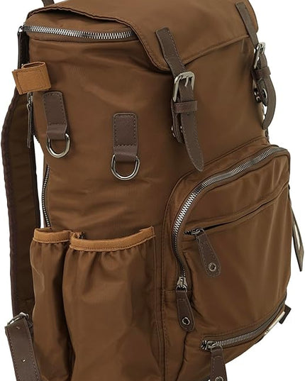 Grand Prix Deluxe Equestrian Backpack, Water-Repellent Riding Gear Bag with Boot Compartment and Organizer Pockets, Brown