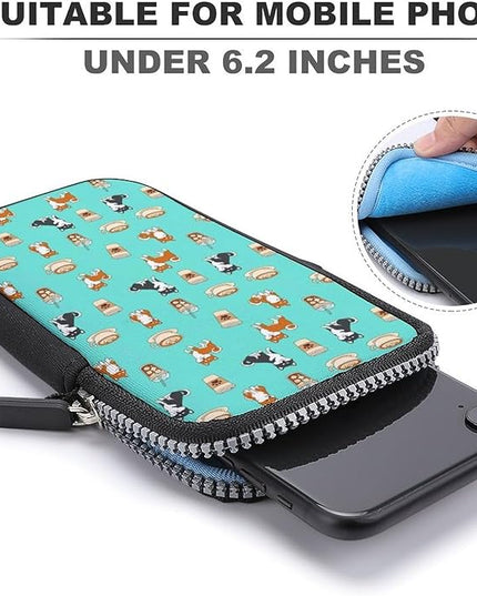 Unisex Small Crossbody Bags, Women Men Portable Adjustable Crossbody Phone Wallet Pouch