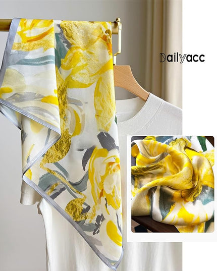 Dailyacc Hair Bandanas Scarf For Women Lightweight Fashion Neck Silk Satin Head Scarves For Sleeping Handbags Scarf