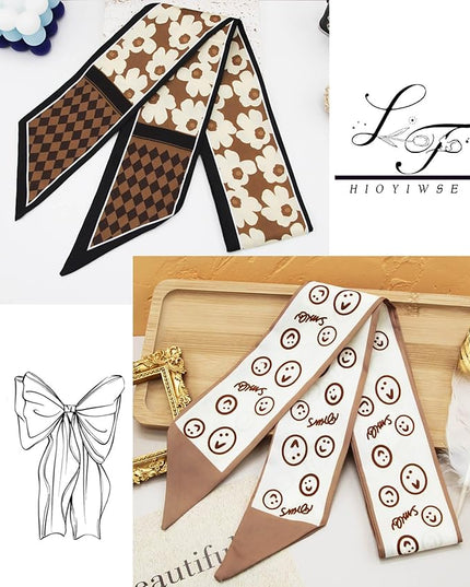 Purse Scarf Handbags For Women Skinny Hair Neck Accessories Scarves With Bag Scarfs Handle Fashion Lightweight