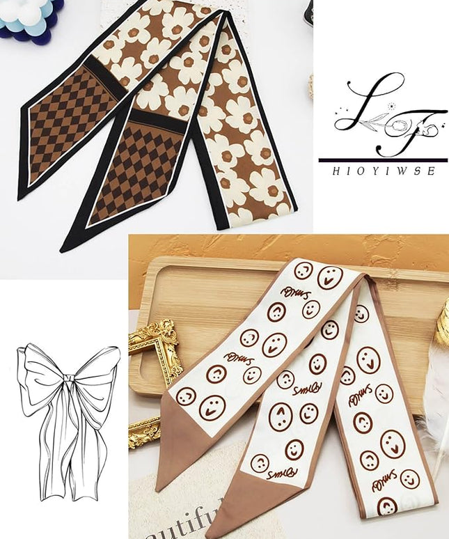 Purse Scarf Handbags For Women Skinny Hair Neck Accessories Scarves With Bag Scarfs Handle Fashion Lightweight