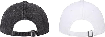 YEANIY Vintage Washed Cotton Plain Baseball Caps Adjustable Unstructured Soft Blank Casual Dad Ball Hats for Men Women