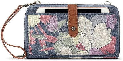 Sakroots Artist Circle Smartphone Crossbody in Coated Canvas, Detachable Wristlet Strap