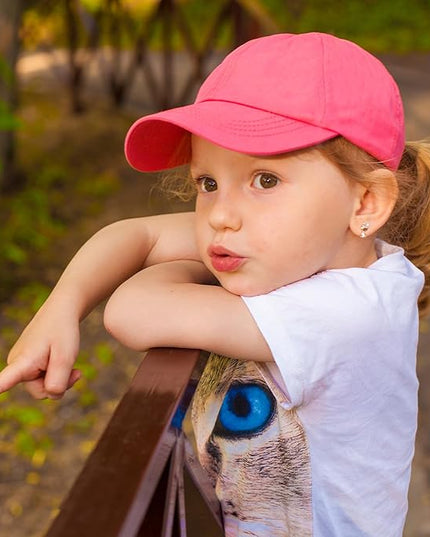 4 Pieces Toddler Baseball Hat Kid Baseball Cap Washed Cotton Adjustable Caps Hats for Boys Girls