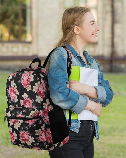 School Backpack,Classic Bookbag Women and Teen Girl Schoolbag with USB Port for High School College Office Work Travel