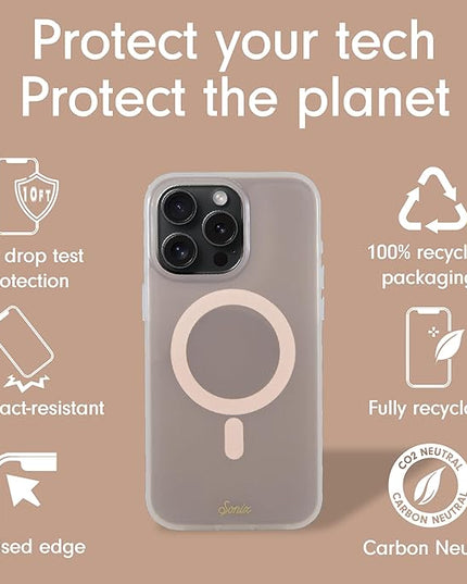 Sonix Protective Phone Case for iPhone 15 Pro | Compatible with Magsafe | 10ft Drop Tested | Jelly Apricot
