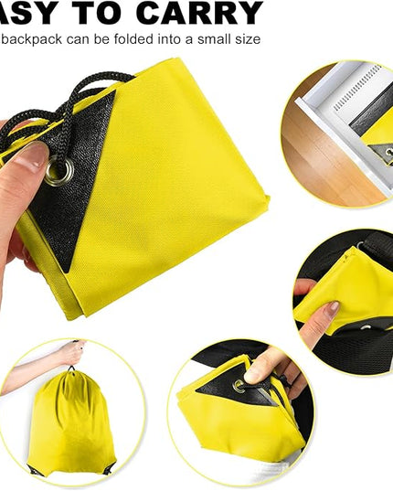 GoodtoU Drawstring Bags, Drawstring Backpack Nylon Backpack Draw String Bags Pack Bulk Cinch Sack Drawstring Gym Bag Drawstring Backpack for Sport, Traveling, Team (Yellow, 80Pcs)