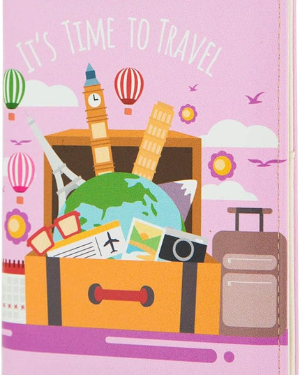 Passport Holder,Cute Passport Cover for Women Men,Travel Document Organizer Holder Boy Girl Wallet personalized Leather Rfid Passport Wallet (Travel)
