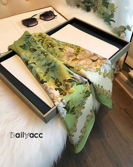 Dailyacc Hair Bandanas Scarf For Women Lightweight Fashion Neck Silk Satin Head Scarves For Sleeping Handbags Scarf