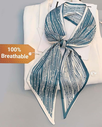Dailyacc Hair Scarf for Women Fashion Silky Satin Headscarf Wrap Breathable Lightweight Neck Scarves For Handbag