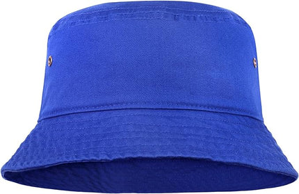 Falari Men Women Unisex Cotton Bucket Hat 100% Cotton Packable for Travel Fishing Hunting Summer Camp