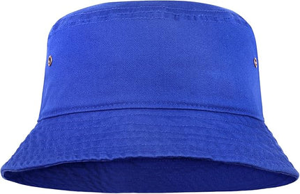 Falari Men Women Unisex Cotton Bucket Hat 100% Cotton Packable for Travel Fishing Hunting Summer Camp