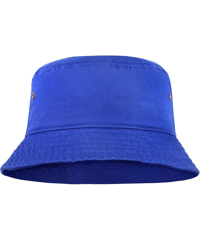 Falari Men Women Unisex Cotton Bucket Hat 100% Cotton Packable for Travel Fishing Hunting Summer Camp