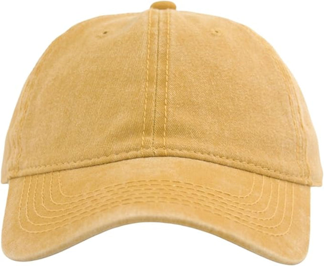 YEANIY Vintage Washed Cotton Plain Baseball Caps Adjustable Unstructured Soft Blank Casual Dad Ball Hats for Men Women
