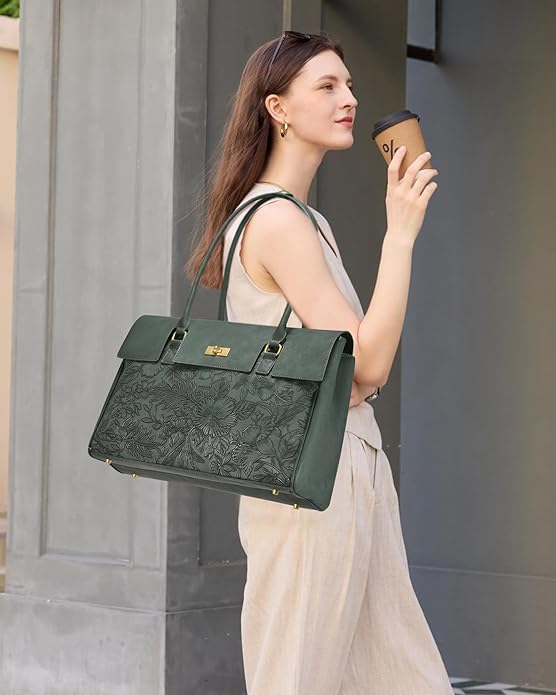 LOVEVOOK Laptop Bag for Women Work Tote Messenger Bag Waterproof Business Office Professional Handbag Shoulder Bag