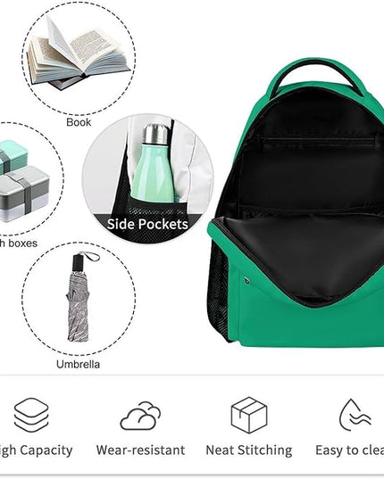 Fashion Malachite Backpack Lightweight Large Capacity Laptop Daybag for Travel Work