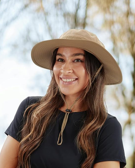 Home Prefer UPF 50+ Men's Sun Hat Wide Brim Bucket Hat UV Protection Hat for Mens Womens Beach Safari Gardening Golf Fishing