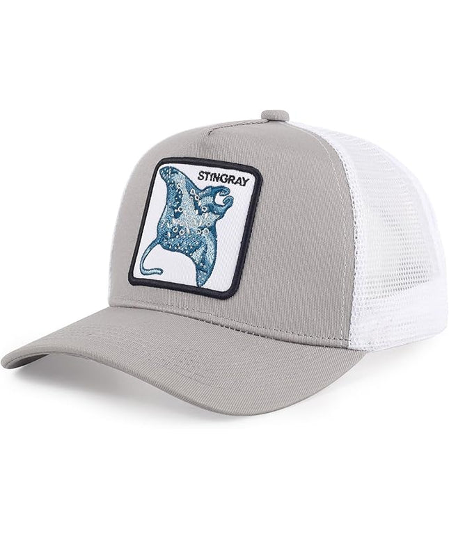 Classic Unisex Various Animal Series Embroidery Farm Adjustable Mesh Snapback Trucker Hat