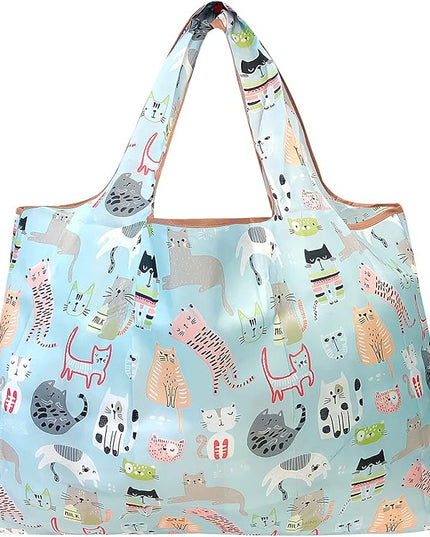 allydrew Large Foldable Tote Nylon Reusable Grocery Bags
